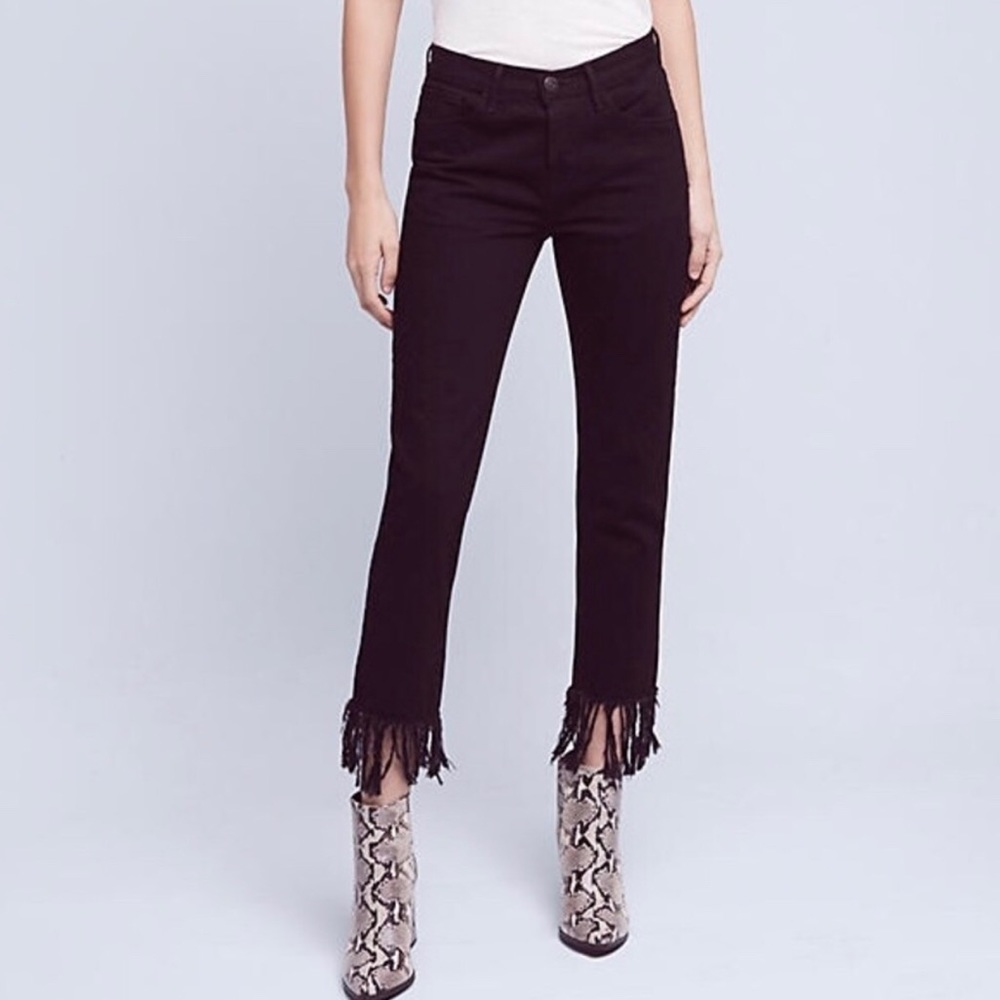 3x1 WM3 Mamba Crop Fringe Jeans